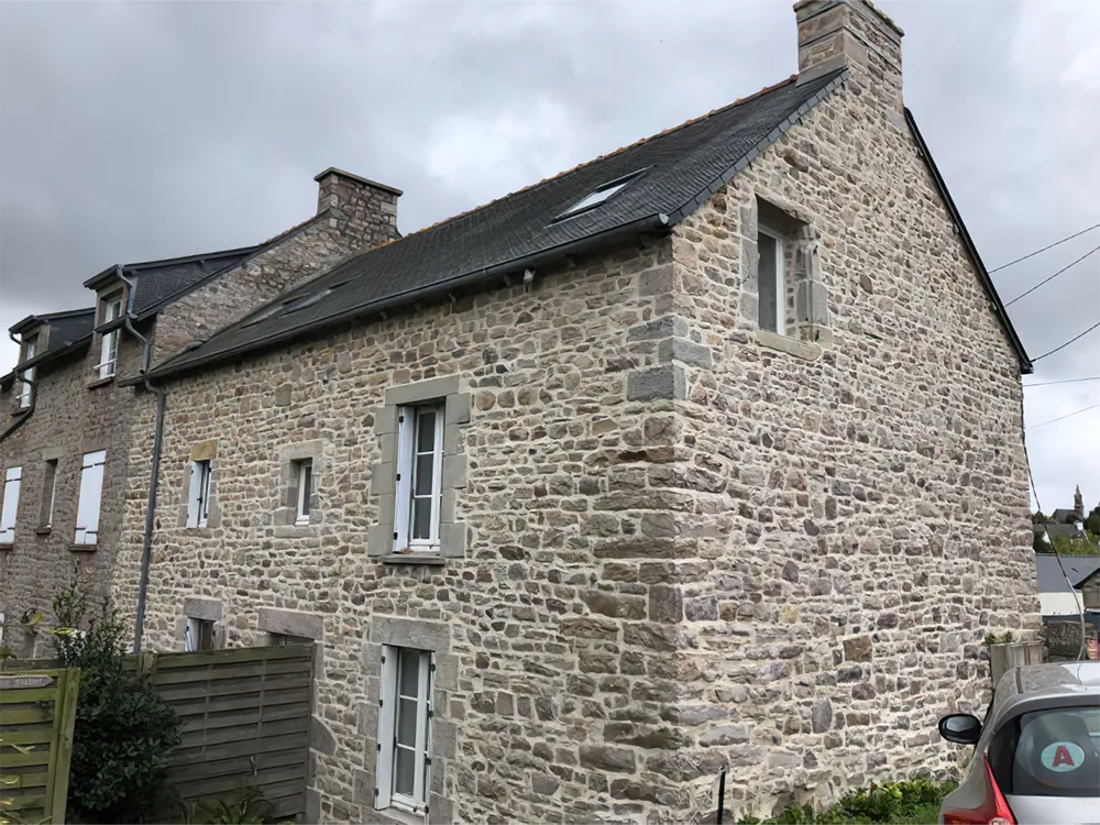 Tradipierre Renovation Batiments Anciens Et Extension En Pierres A Plurien 22 Rejointoiement De Facade Sur Erquy 8